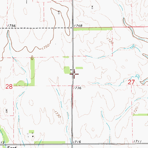 Topographic Map of Claim (historical), KS