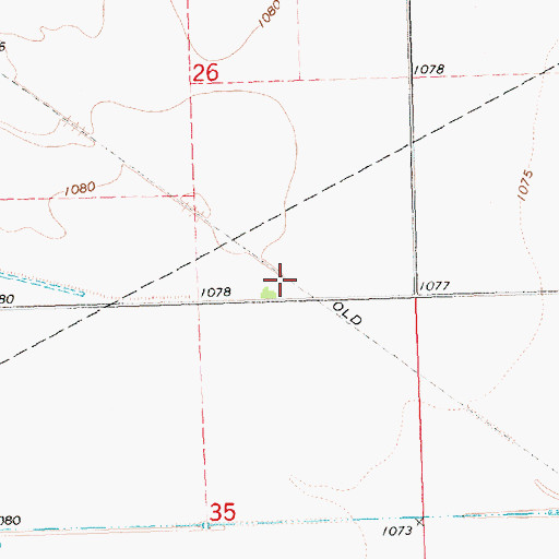 Topographic Map of Wyckoff (historical), KS