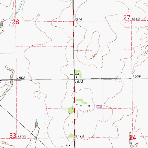 Topographic Map of Elvion (historical), KS
