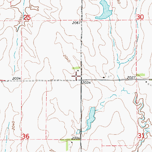 Topographic Map of Anderson (historical), KS