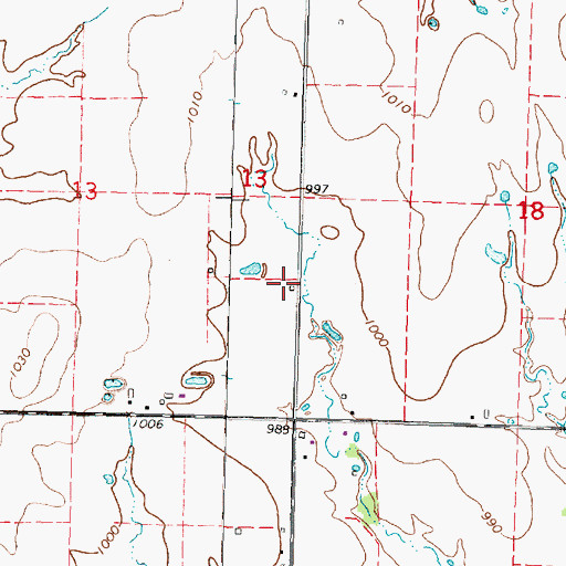 Topographic Map of Rock Creek School (historical), KS