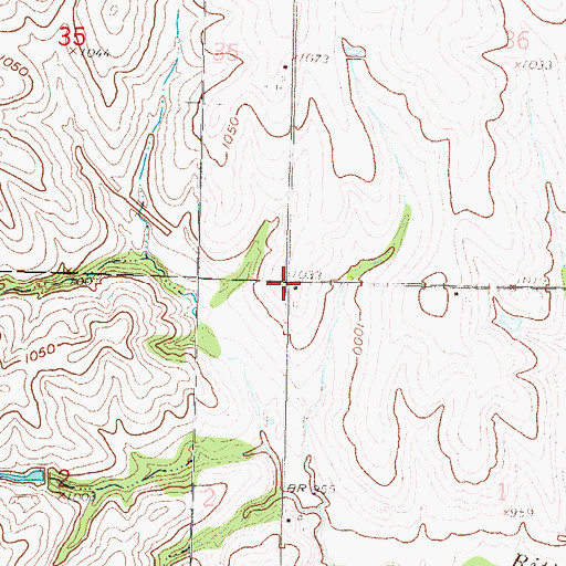 Topographic Map of Marcell (historical), KS