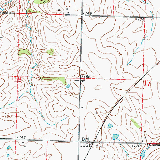 Topographic Map of Normile School (historical), KS