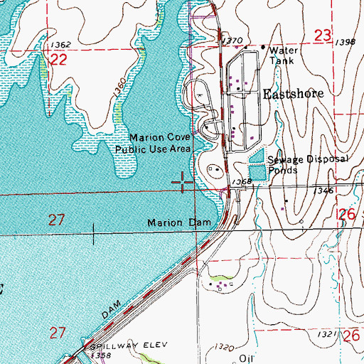 Topographic Map of Dobbs School (historical), KS