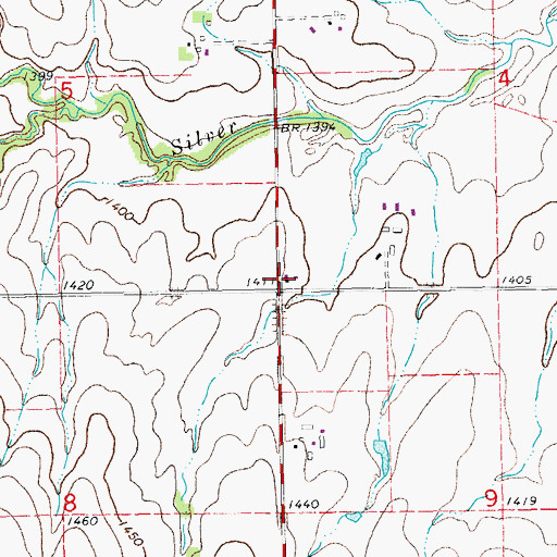 Topographic Map of Unruh School (historical), KS