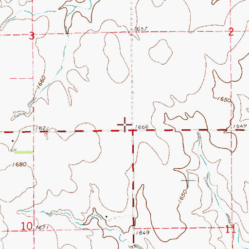 Topographic Map of Tucker School (historical), KS