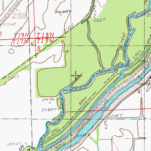 Topographic Map of Cypress Point, AR