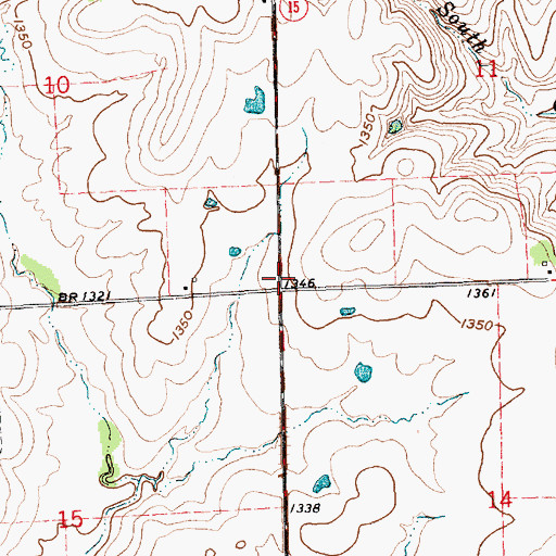 Topographic Map of Prairie View School (historical), KS