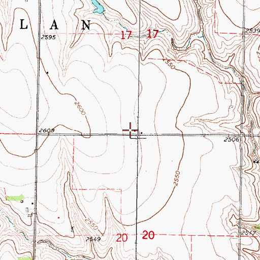 Topographic Map of School Number 203 (historical), KS