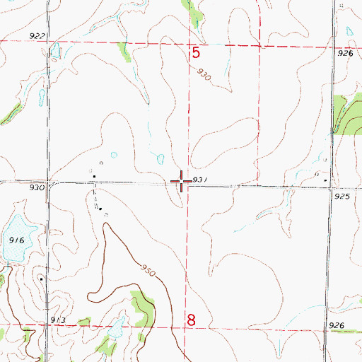 Topographic Map of Lee School (historical), KS