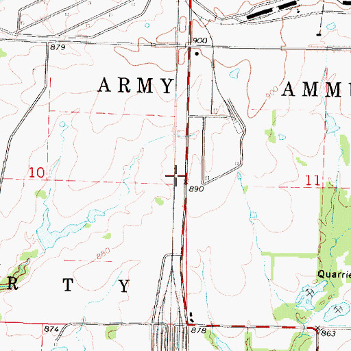 Topographic Map of Liberty School (historical), KS