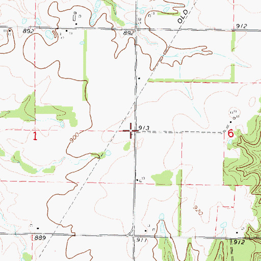 Topographic Map of Mount Zion Church (historical), KS