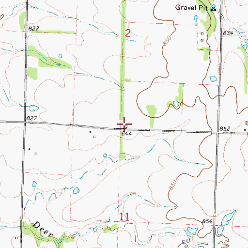 Topographic Map of Prairie Hill School (historical), KS