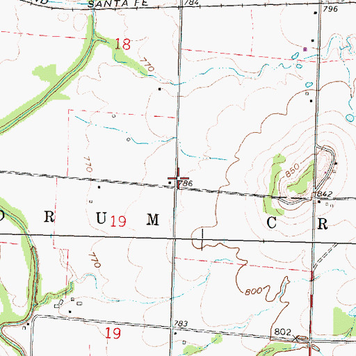 Topographic Map of Howard School (historical), KS