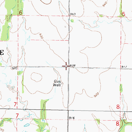 Topographic Map of Valley School (historical), KS