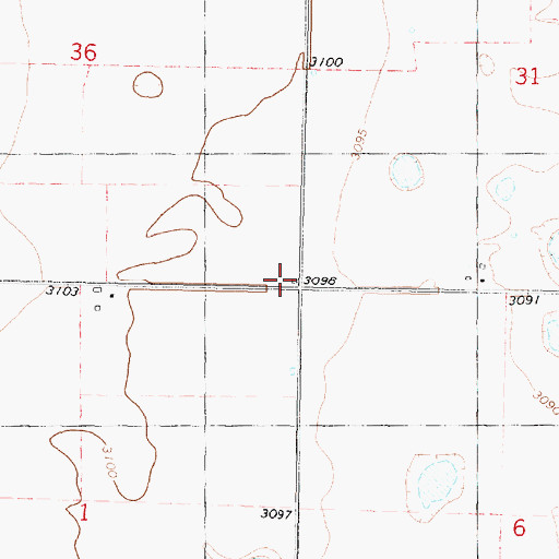 Topographic Map of Pleasant View School (historical), KS