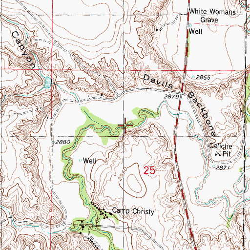 Topographic Map of Upper Christy Lake (historical), KS