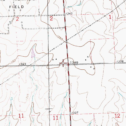 Topographic Map of Weston School (historical), KS