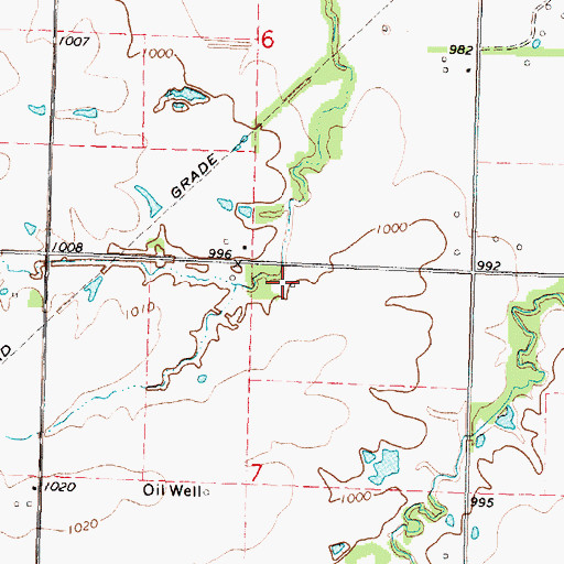 Topographic Map of Clay Bank School (historical), KS