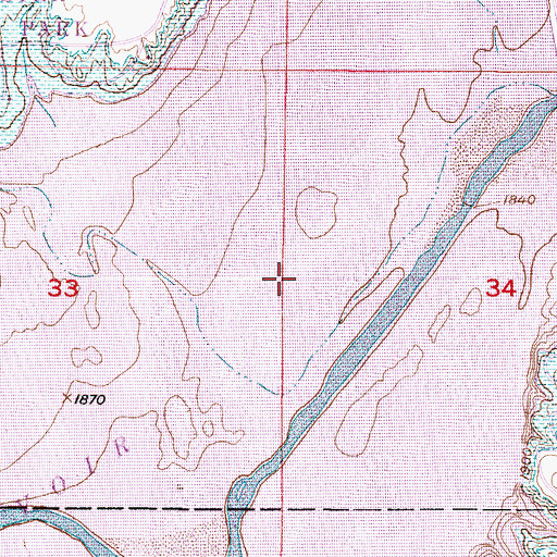 Topographic Map of Webster (historical), KS