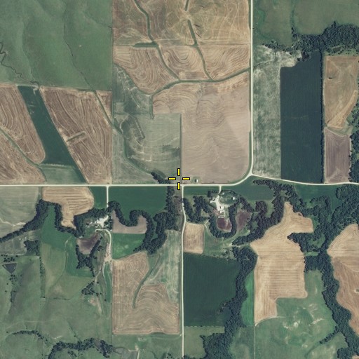 Aerial/Satellite Image of Blue Hill, KS