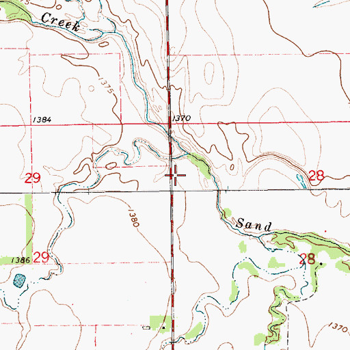 Topographic Map of Suppesville, KS