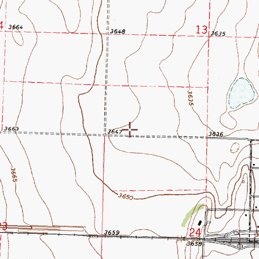 Topographic Map of Greeley County, KS