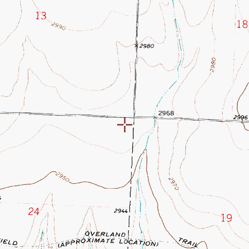 Topographic Map of Logan County, KS