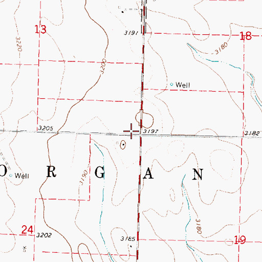 Topographic Map of Thomas County, KS