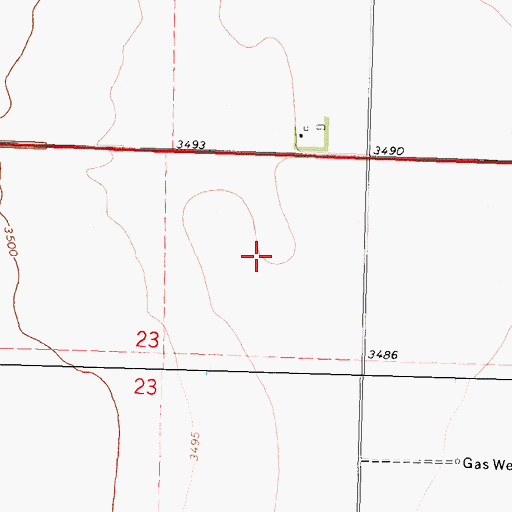 Topographic Map of New Pasture Number Thirteen, KS