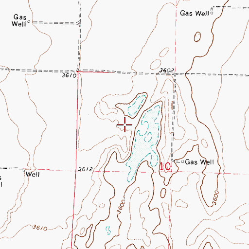 Topographic Map of Pasture Number Eight, KS