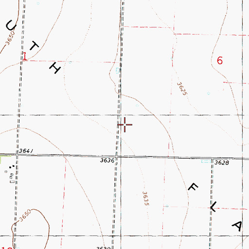 Topographic Map of South Flats, KS