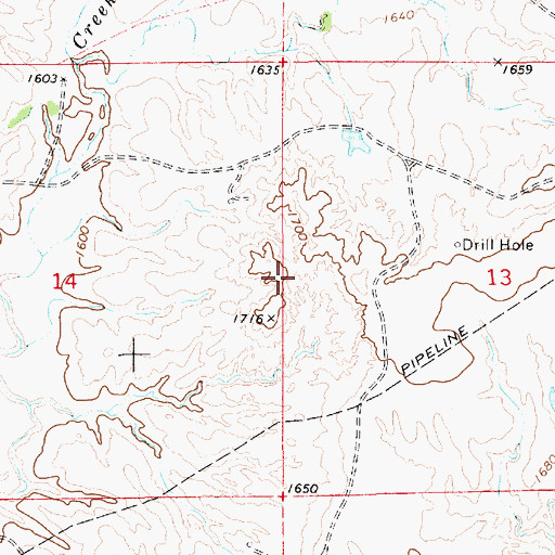 Topographic Map of Township of Aetna, KS