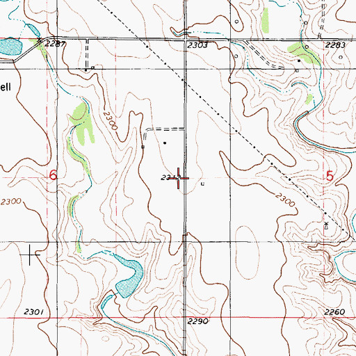 Topographic Map of Township of Morlan, KS