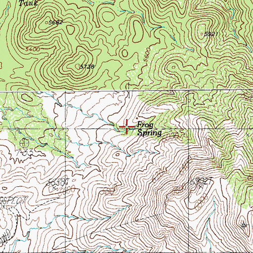 Topographic Map of Frog Spring, AZ