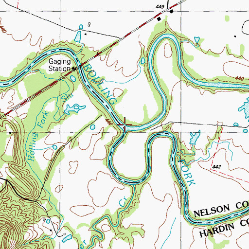 Topographic Map of Beech Fork, KY