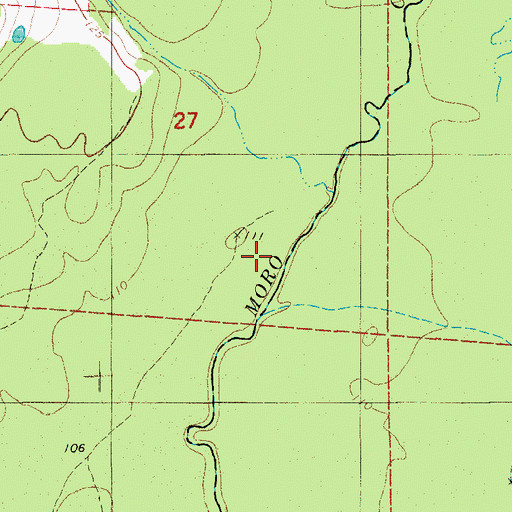 Topographic Map of Dunn Creek, AR