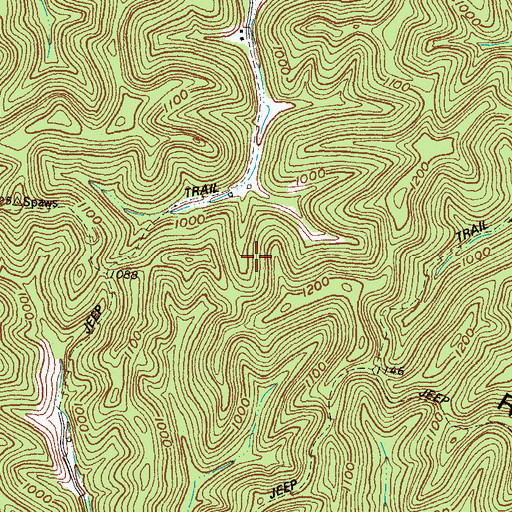 Topographic Map of Bolin Ridge, KY