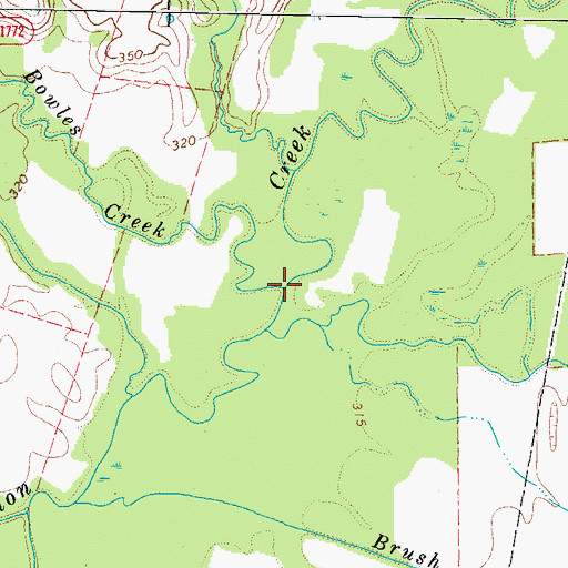 Topographic Map of Bowles Creek, KY