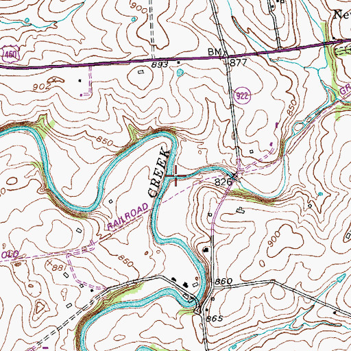 Topographic Map of Boyd Run, KY