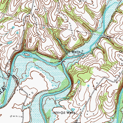 Topographic Map of Boyds Creek, KY