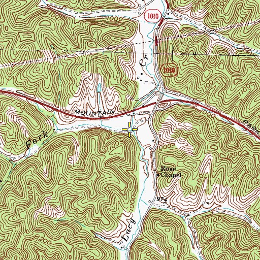 Topographic Map of Carson Fork, KY