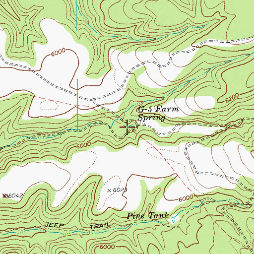 Topographic Map of G-five Farm Spring, AZ
