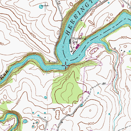 Topographic Map of Clarks Run, KY