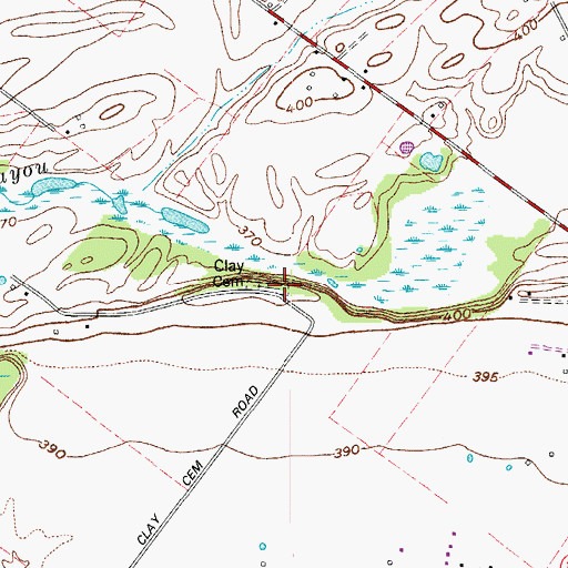 Topographic Map of Clay Cemetery, KY