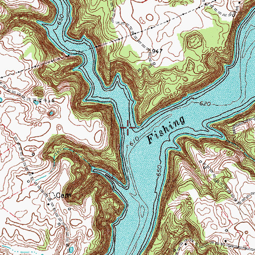 Topographic Map of Clifty Creek, KY