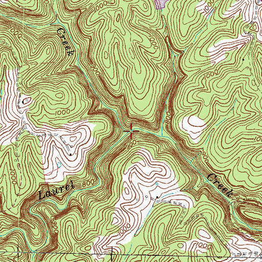 Topographic Map of Clifty Creek, KY