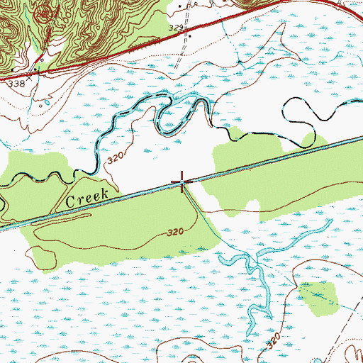 Topographic Map of Coon Branch, KY