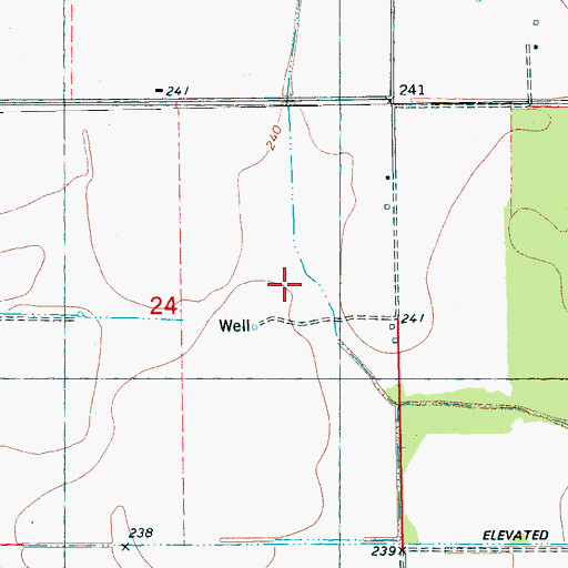 Topographic Map of Farley Ditch, AR