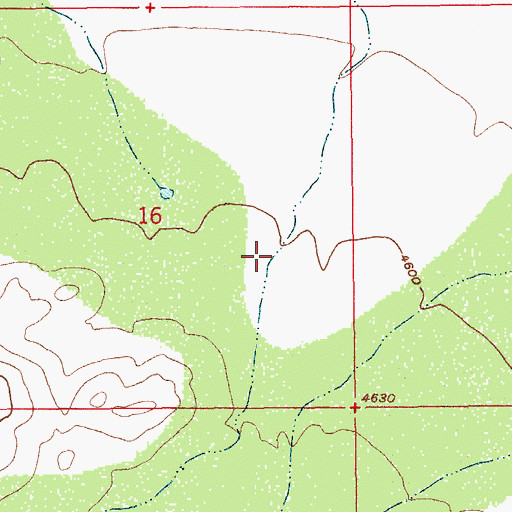 Topographic Map of Gadwell Canyon, AZ